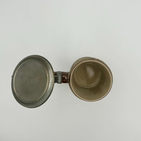 Vintage Genuine Gerz German Beer Stein With Fox Lid & Intricate Hunt Scene - Picture 6 of 10